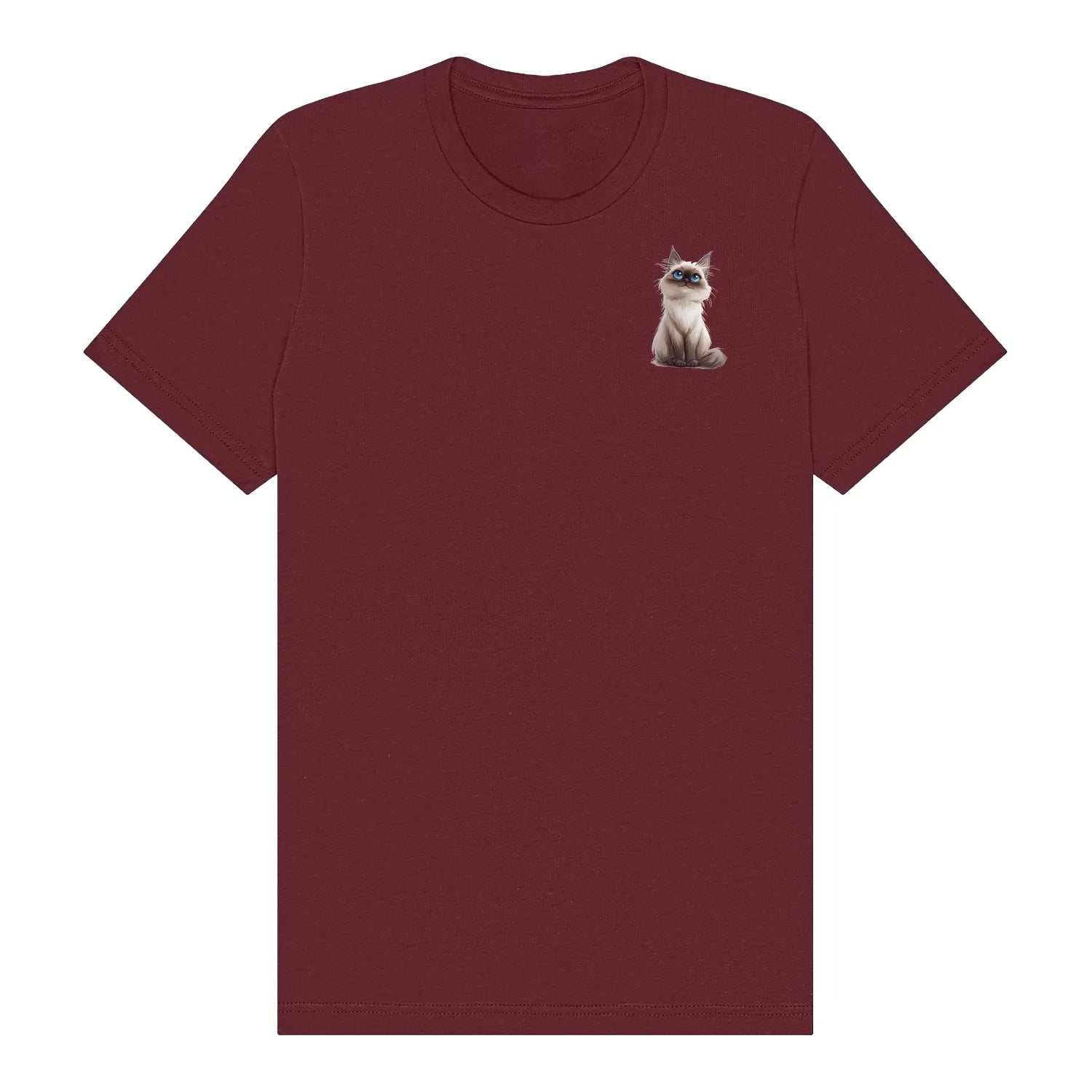 T-shirt Cat graphic 0025 - Maroon