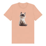 T-shirt Cat graphic 0025 - Peach