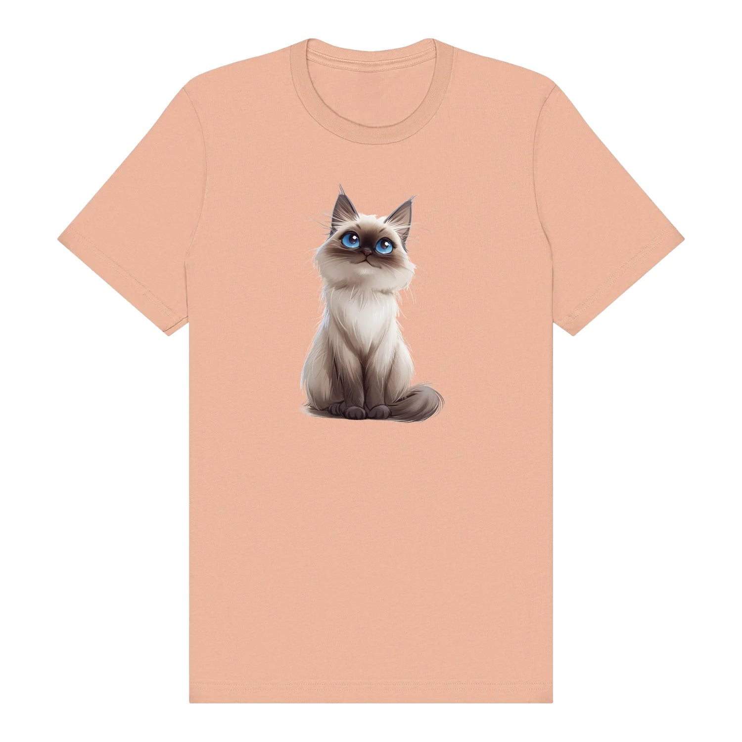T-shirt Cat graphic 0025 - Peach