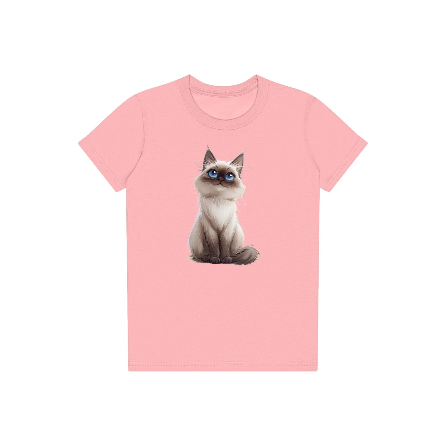 T-shirt Cat graphic 0025 - Pink