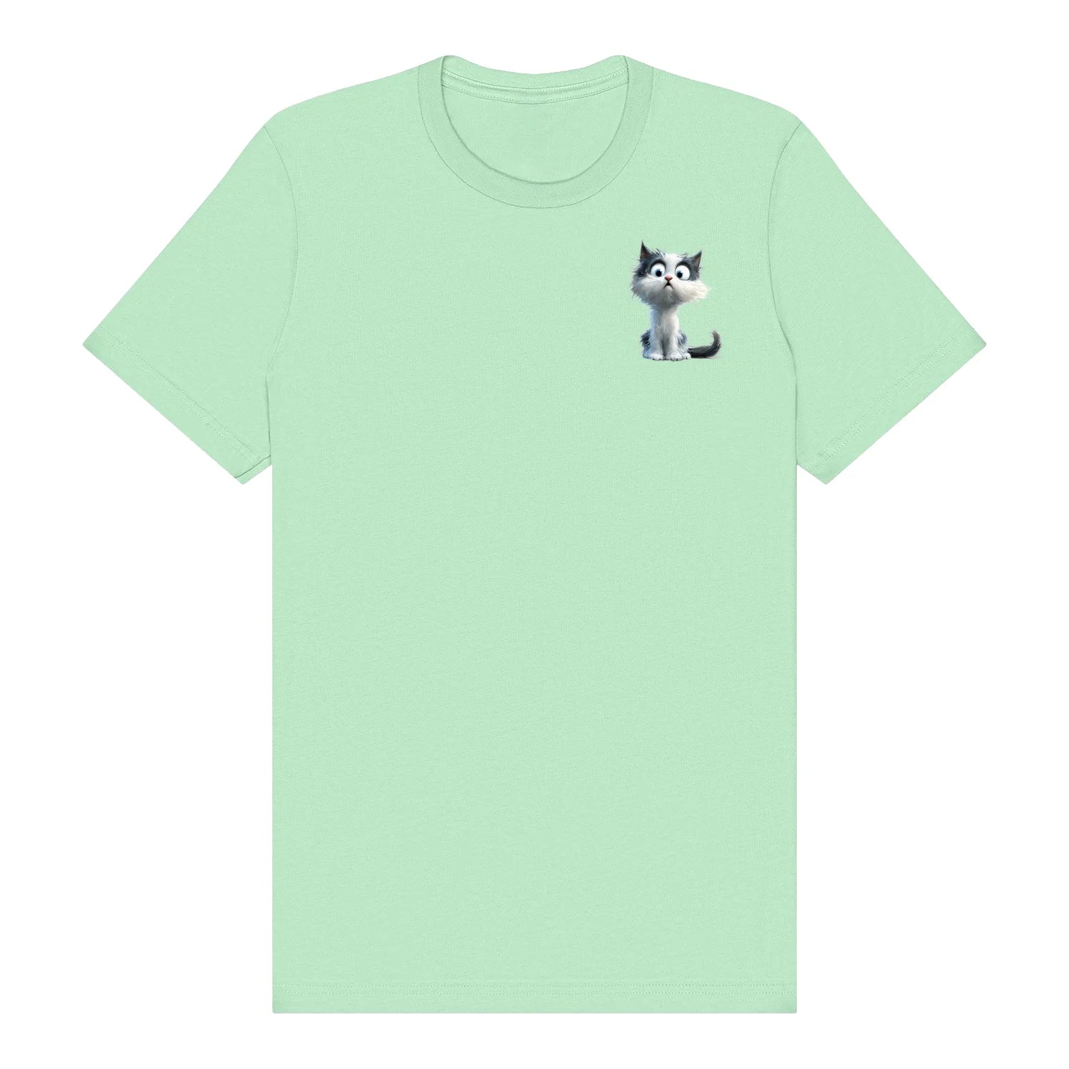 T-shirt Cat graphic 0026 - Mint