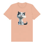 T-shirt Cat graphic 0026 - Peach