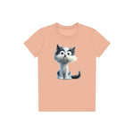 T-shirt Cat graphic 0026 - Peach