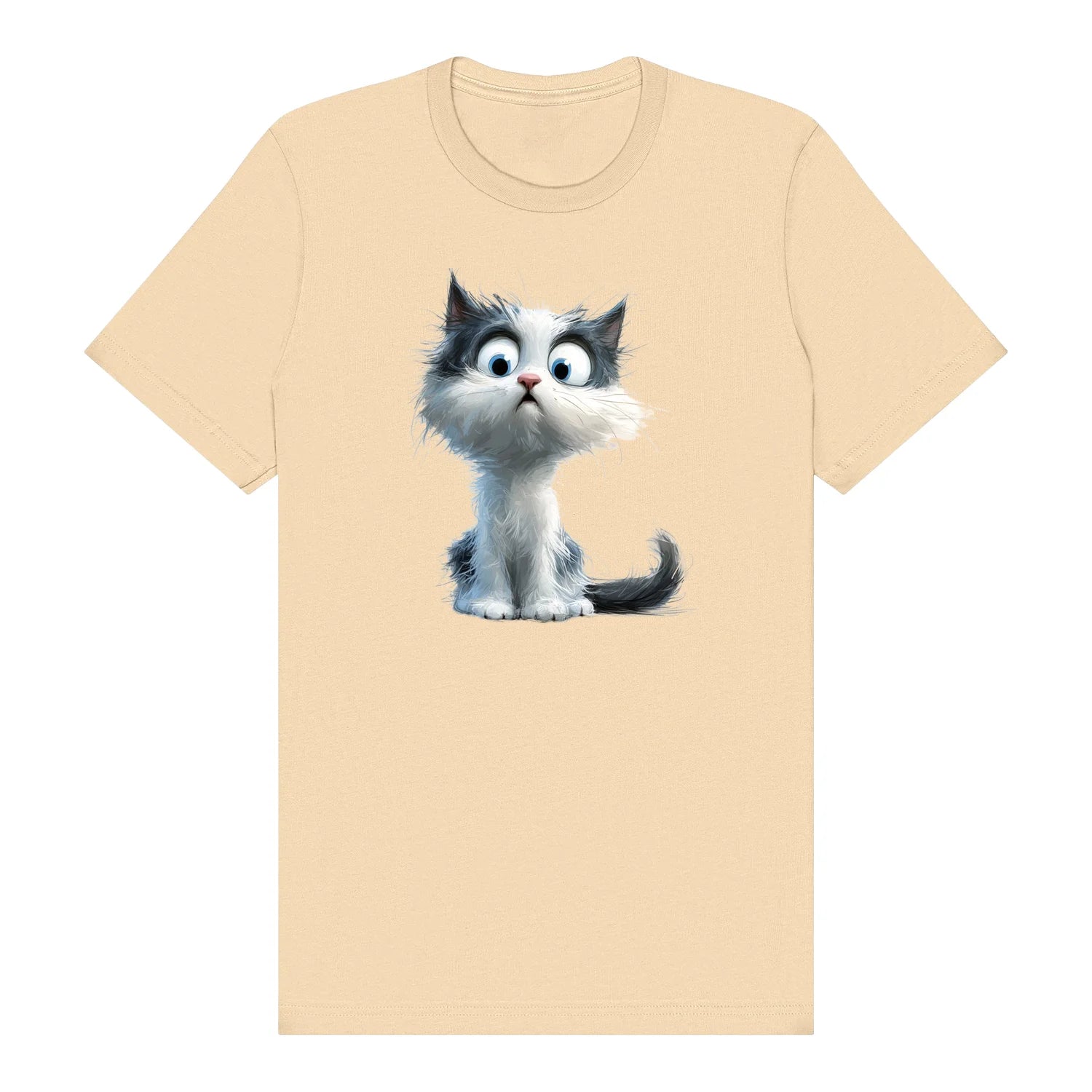 T-shirt Cat graphic 0026 - Soft Cream