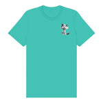 T-shirt Cat graphic 0026 - Teal