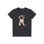 T-shirt Cat graphic 0027 - Dark Grey