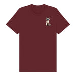 T-shirt Cat graphic 0027 - Maroon