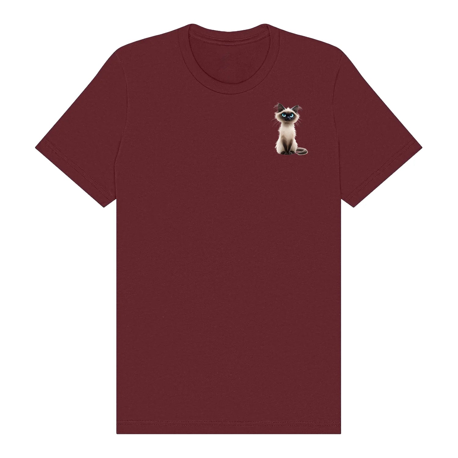 T-shirt Cat graphic 0027 - Maroon