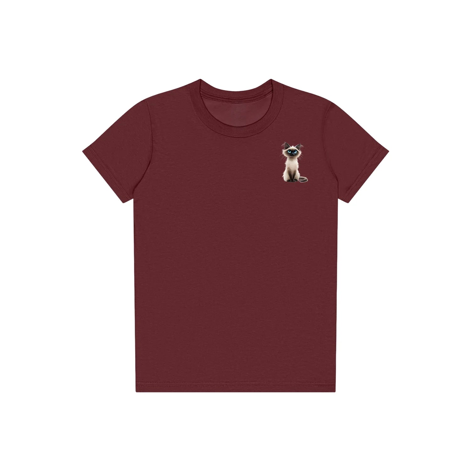 T-shirt Cat graphic 0027 - Maroon