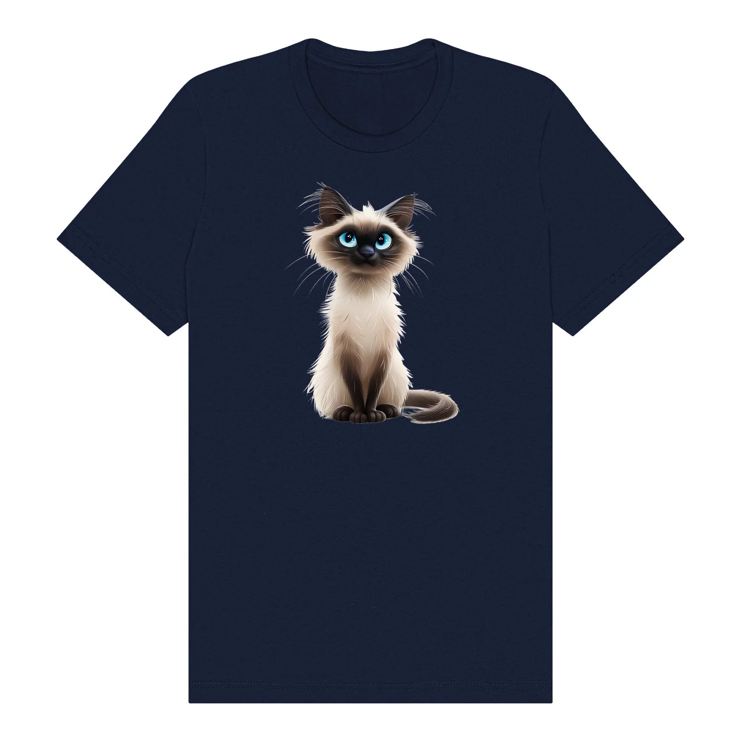 T-shirt Cat graphic 0027 - Navy
