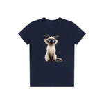 T-shirt Cat graphic 0027 - Navy