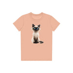 T-shirt Cat graphic 0027 - Peach