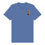 T-shirt Cat graphic 0028 - Columbia Blue
