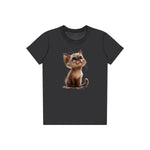 T-shirt Cat graphic 0028 - Dark Grey