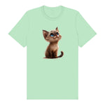 T-shirt Cat graphic 0028 - Mint