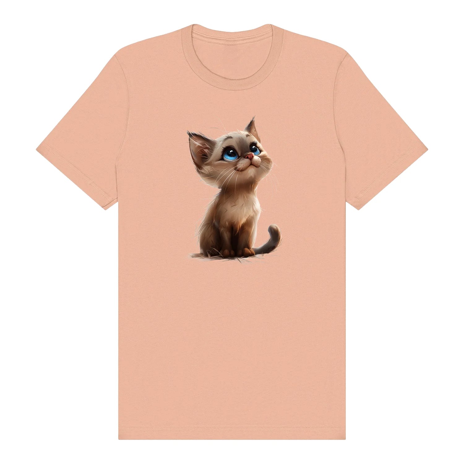 T-shirt Cat graphic 0028 - Peach