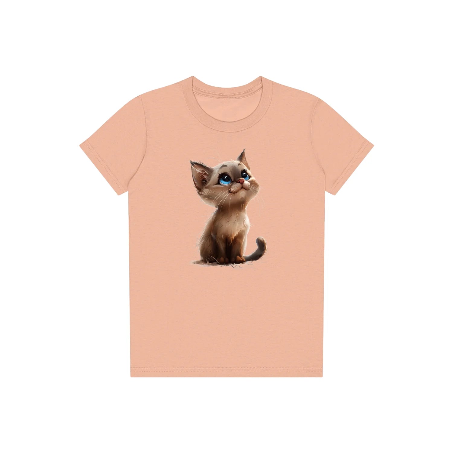 T-shirt Cat graphic 0028 - Peach