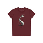 T-shirt Cat graphic 0029 - Maroon