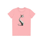 T-shirt Cat graphic 0029 - Pink