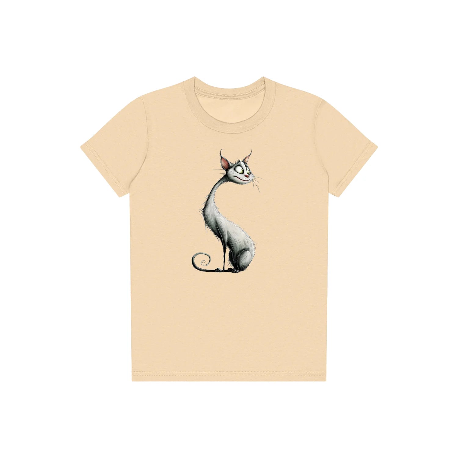 T-shirt Cat graphic 0029 - Soft Cream