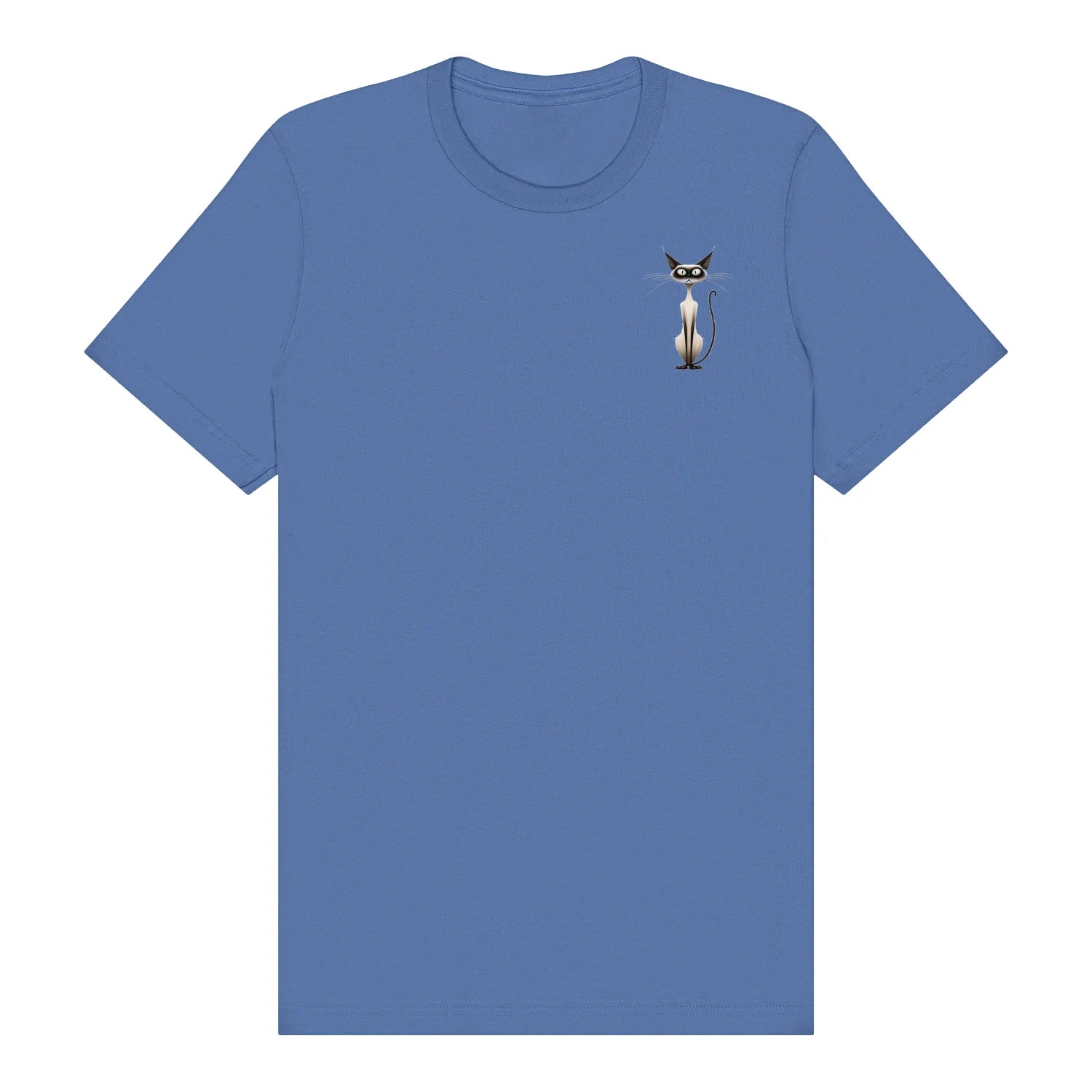 T-shirt Cat graphic 0030 - Columbia Blue