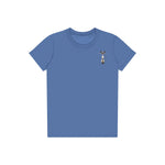 T-shirt Cat graphic 0030 - Columbia Blue