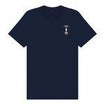 T-shirt Cat graphic 0030 - Navy