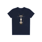 T-shirt Cat graphic 0030 - Navy