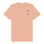 T-shirt Cat graphic 0030 - Peach