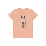T-shirt Cat graphic 0030 - Peach