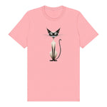 T-shirt Cat graphic 0030 - Pink