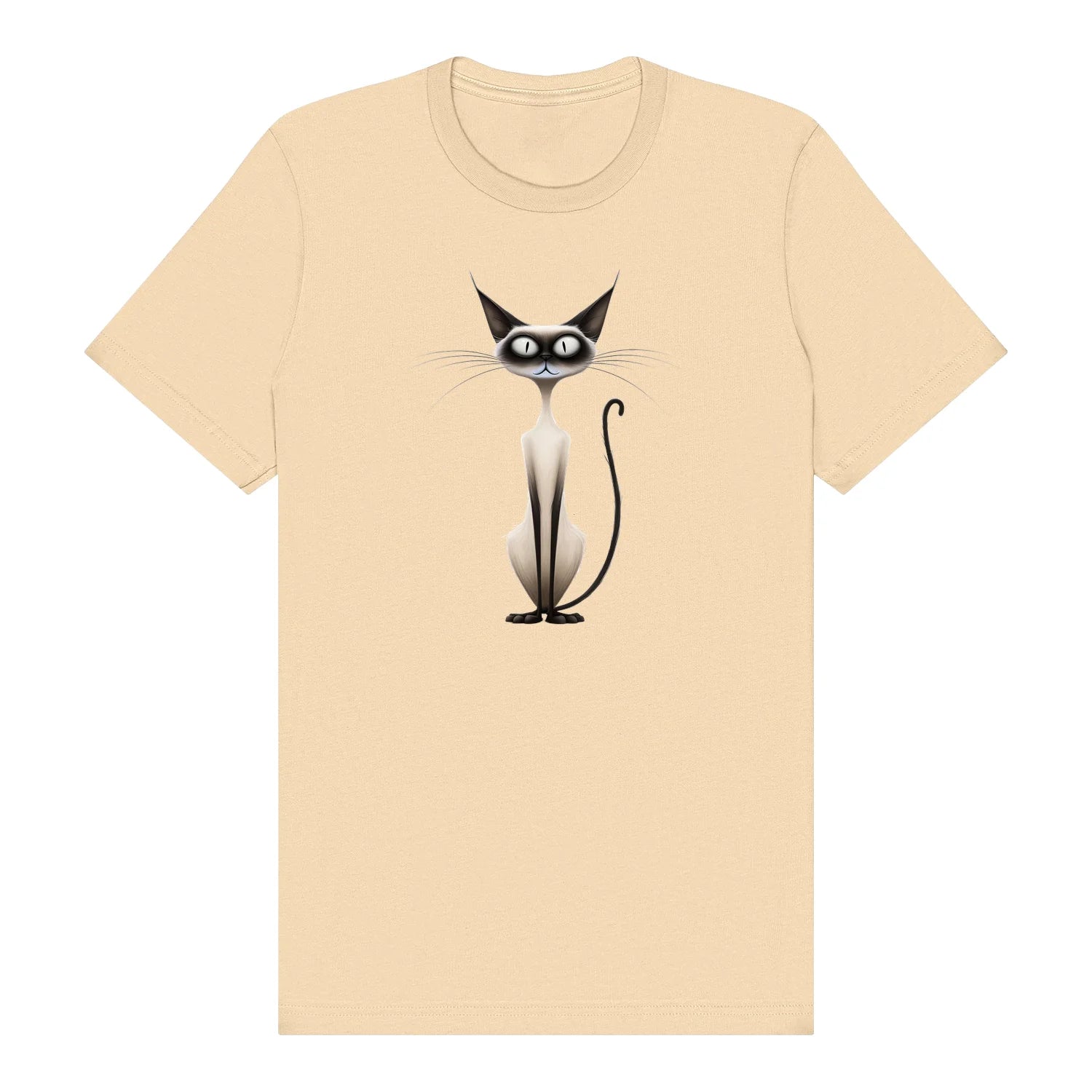 T-shirt Cat graphic 0030 - Soft Cream