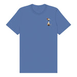 T-shirt Cat graphic 0031 - Columbia Blue