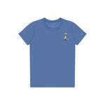 T-shirt Cat graphic 0031 - Columbia Blue