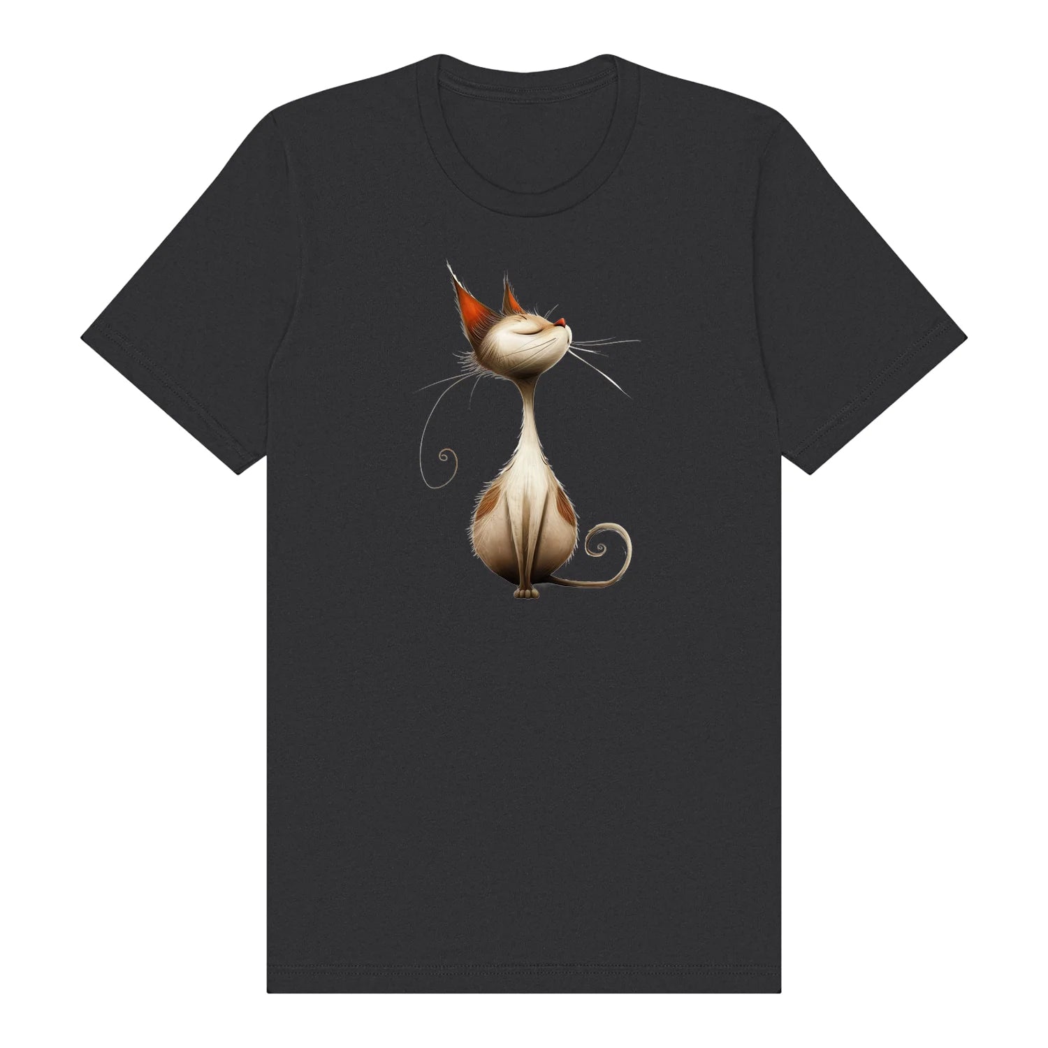 T-shirt Cat graphic 0031 - Dark Grey