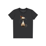T-shirt Cat graphic 0031 - Dark Grey