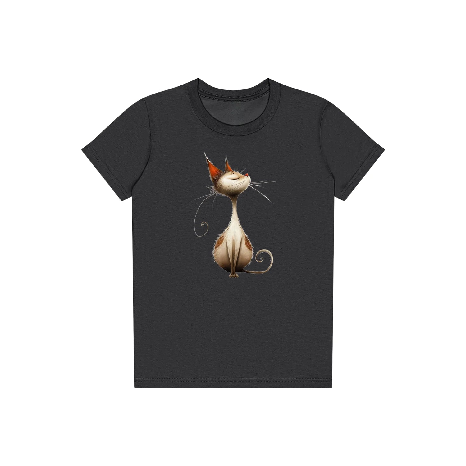T-shirt Cat graphic 0031 - Dark Grey