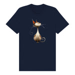 T-shirt Cat graphic 0031 - Navy