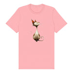 T-shirt Cat graphic 0031 - Pink