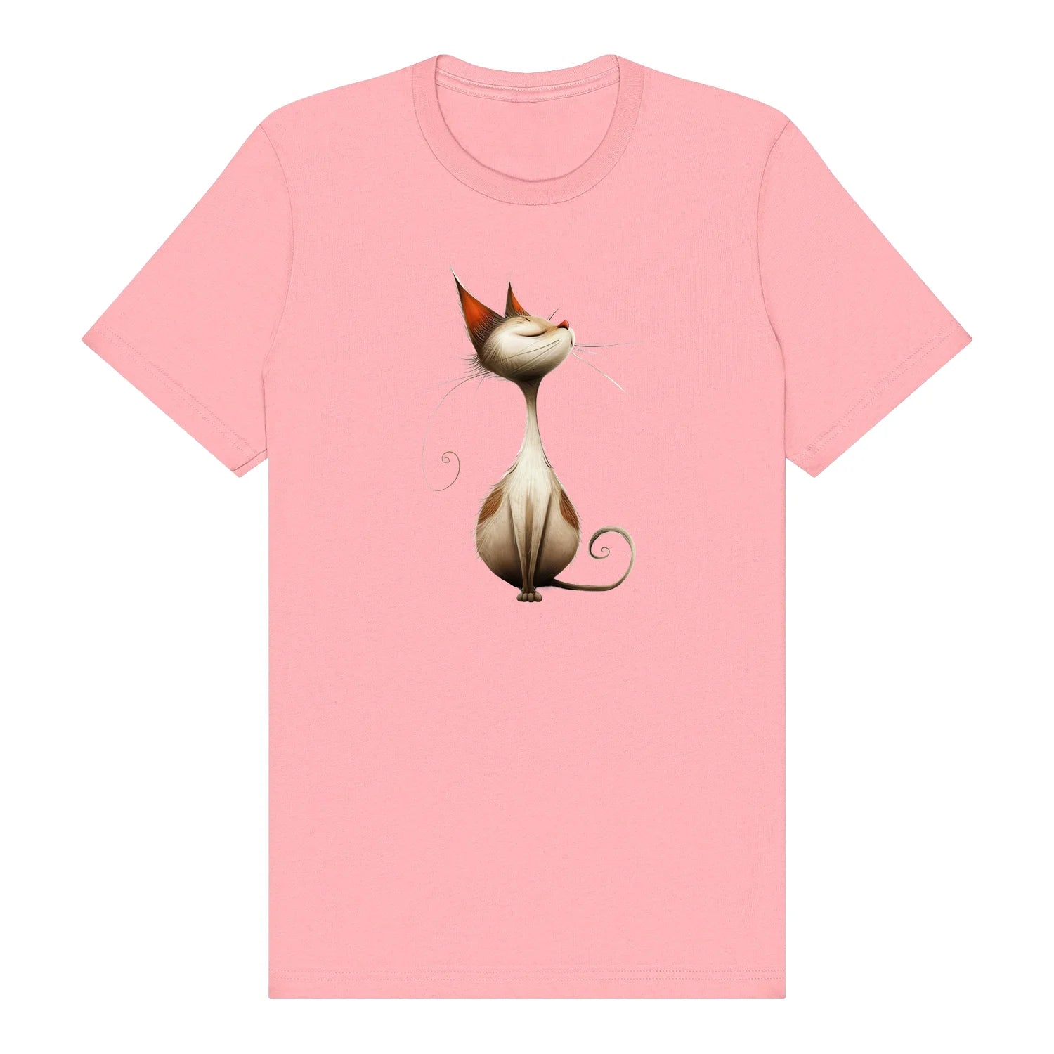 T-shirt Cat graphic 0031 - Pink