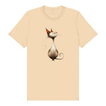 T-shirt Cat graphic 0031 - Soft Cream