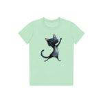 T-shirt Cat graphic 0032 - Mint