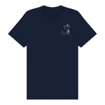 T-shirt Cat graphic 0032 - Navy