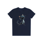 T-shirt Cat graphic 0032 - Navy