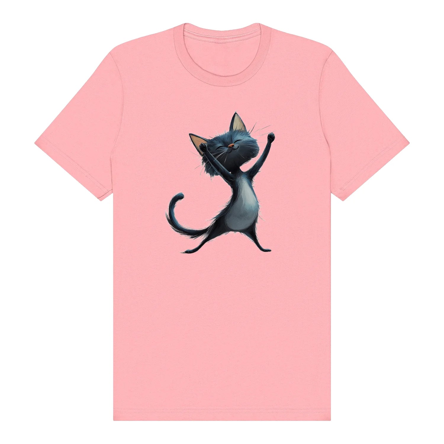 T-shirt Cat graphic 0032 - Pink