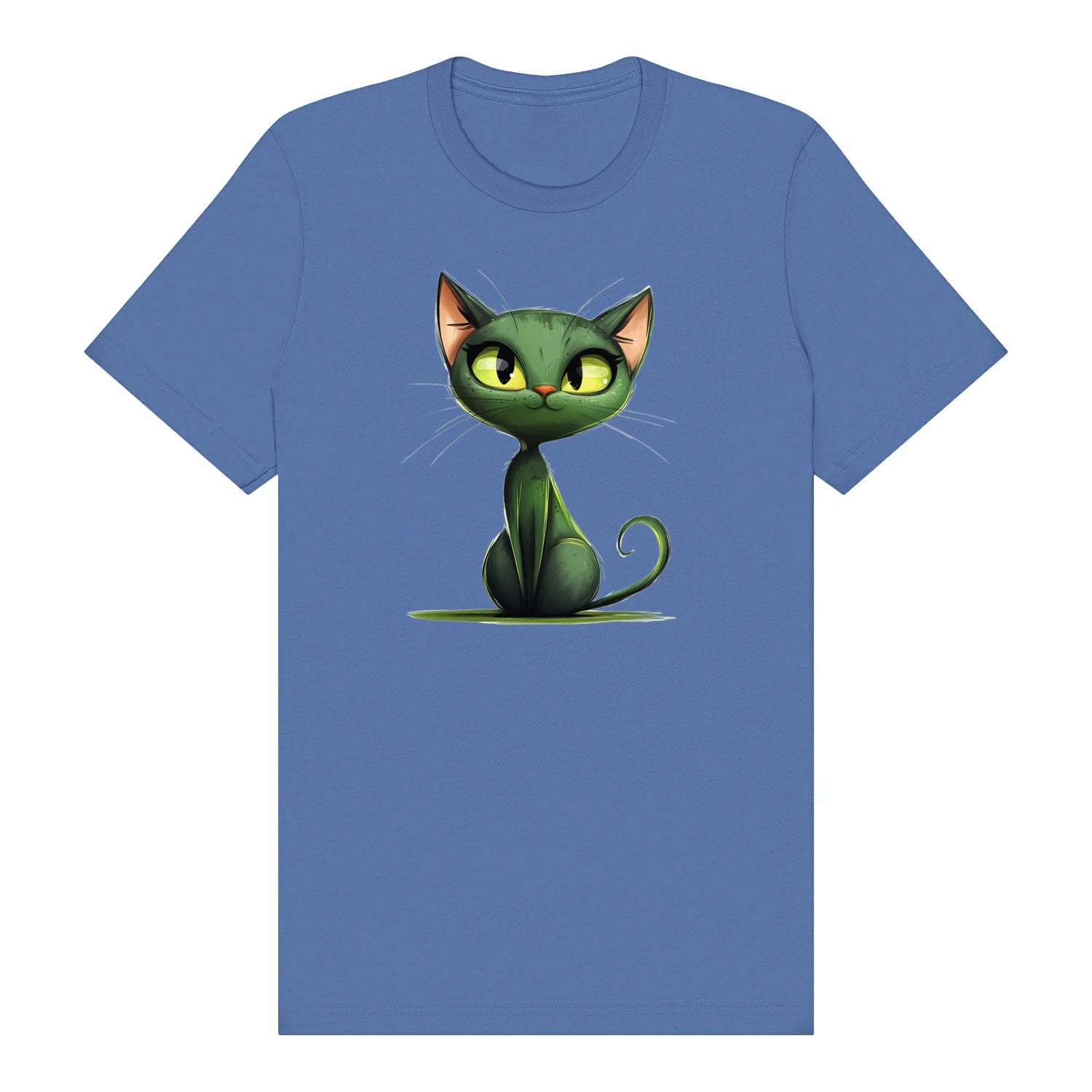 T-shirt Cat graphic 0033 - Columbia Blue