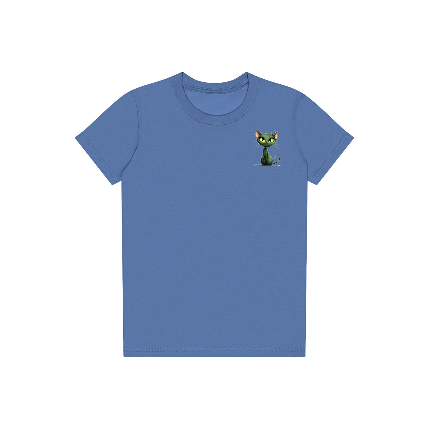T-shirt Cat graphic 0033 - Columbia Blue