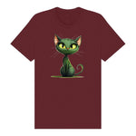 T-shirt Cat graphic 0033 - Maroon