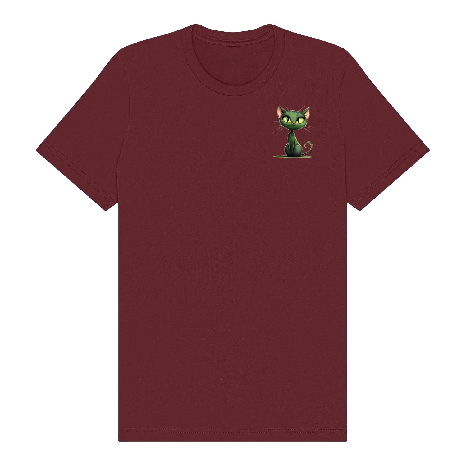 T-shirt Cat graphic 0033 - Maroon