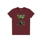 T-shirt Cat graphic 0033 - Maroon